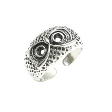 Shangjie OEM anillos Halloween 2021 Gift  Fashion Owl Alloy rings for Men Cute Dainty Women Fish ring Adjustable Animal Ring
